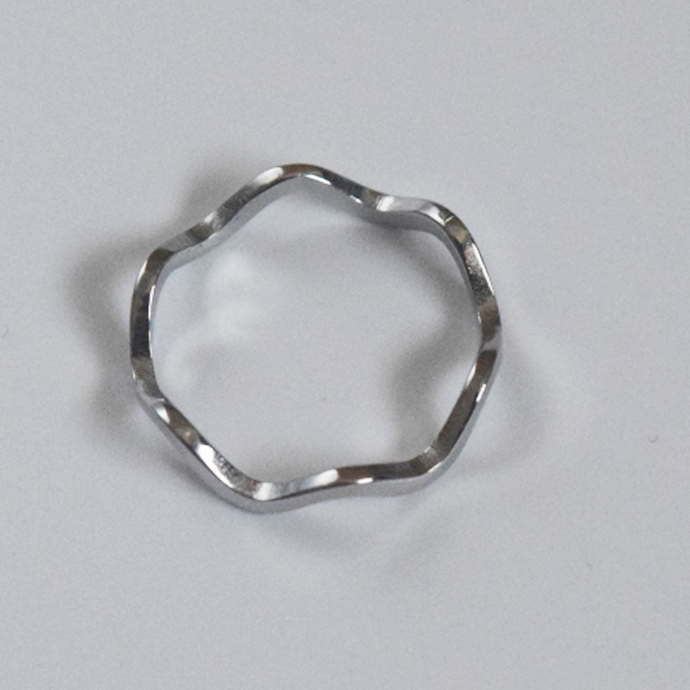 wholesale bulk fashion stainless steel wave wire finger ring jewelry rings jewelry design