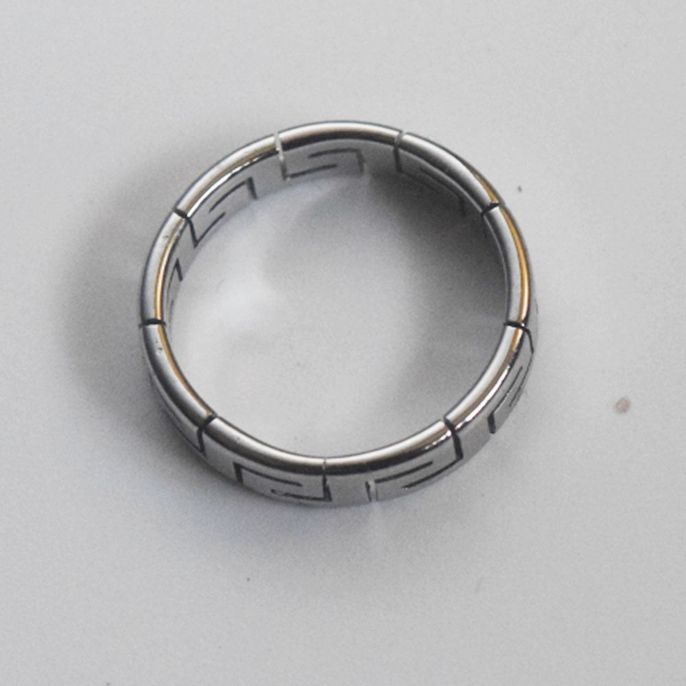 wholesale stainless steel the great wall texture finger ring jewelry unisex men and women fashion accessories China supplier
