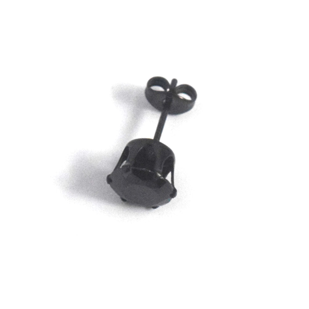 Wholesale minimalist 316 stainless steel pin zircon charm bead non tarnish tiny stud earrings for sleep showering wearing