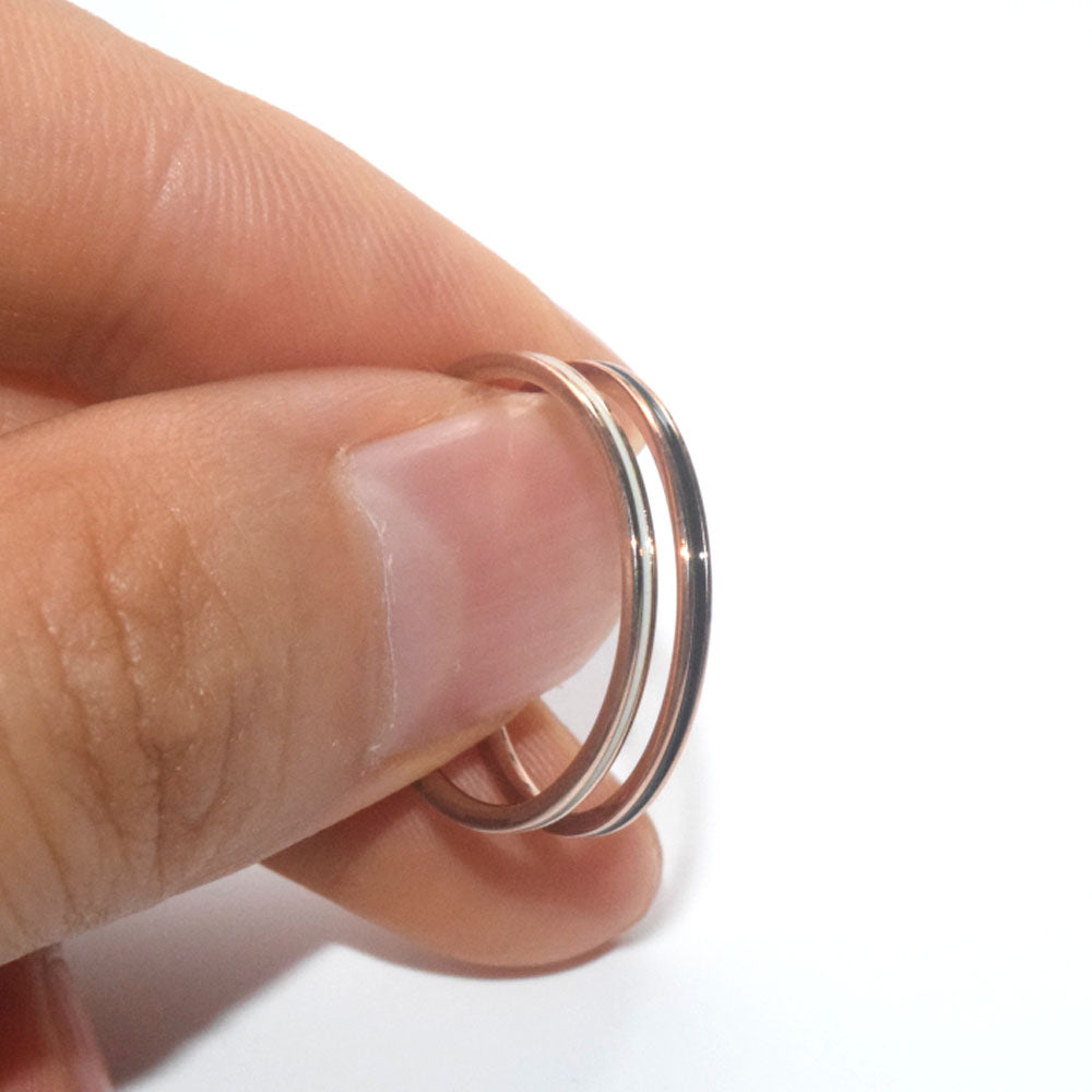 wholesale fashion light luxury stainless steel 1.2mm wide enamel thin ring finger rings jewelry women manufacturer supplier