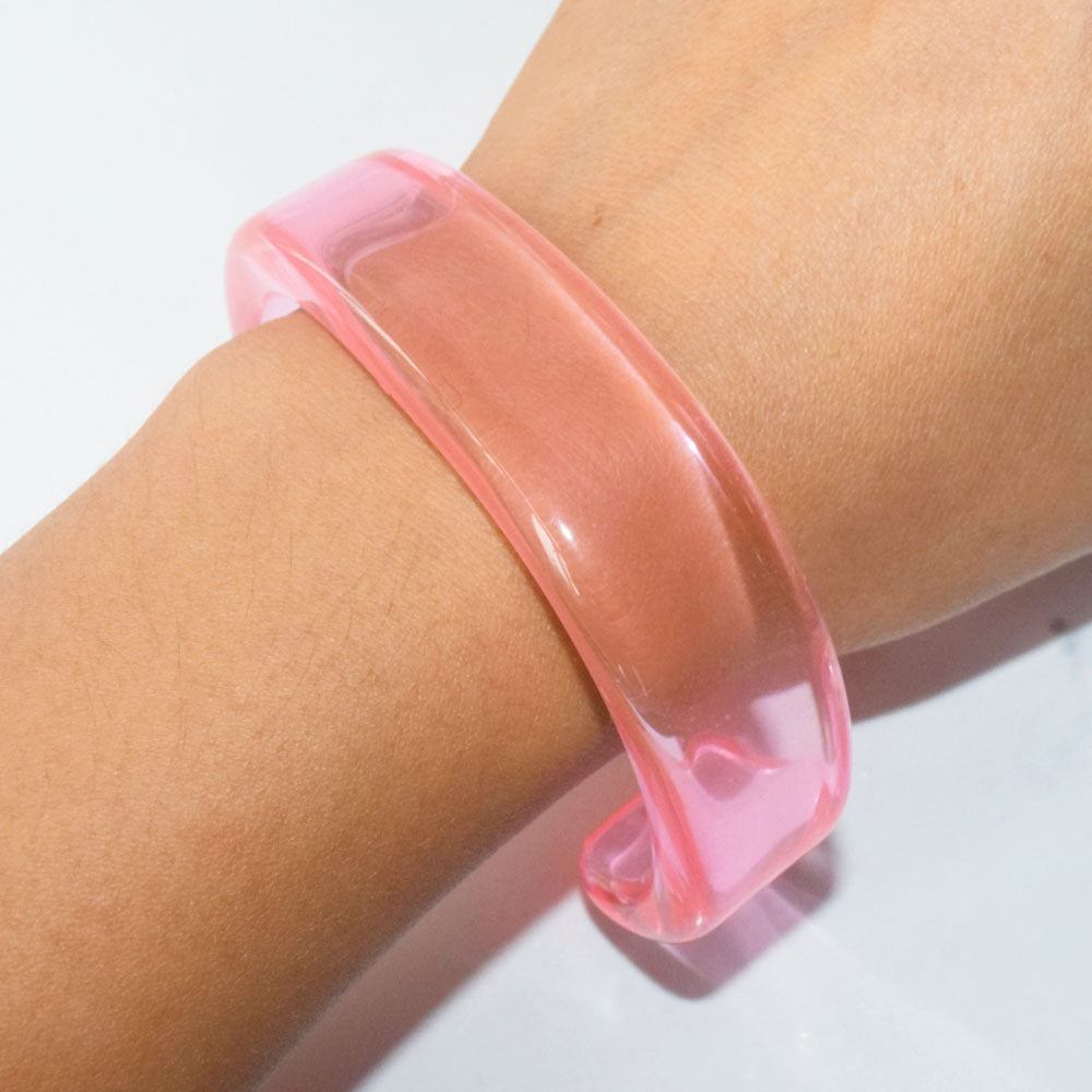 fashion epoxy acetate acrylic plastic resin open cuff bangle bracelet cuffs jewelry for women mix colors