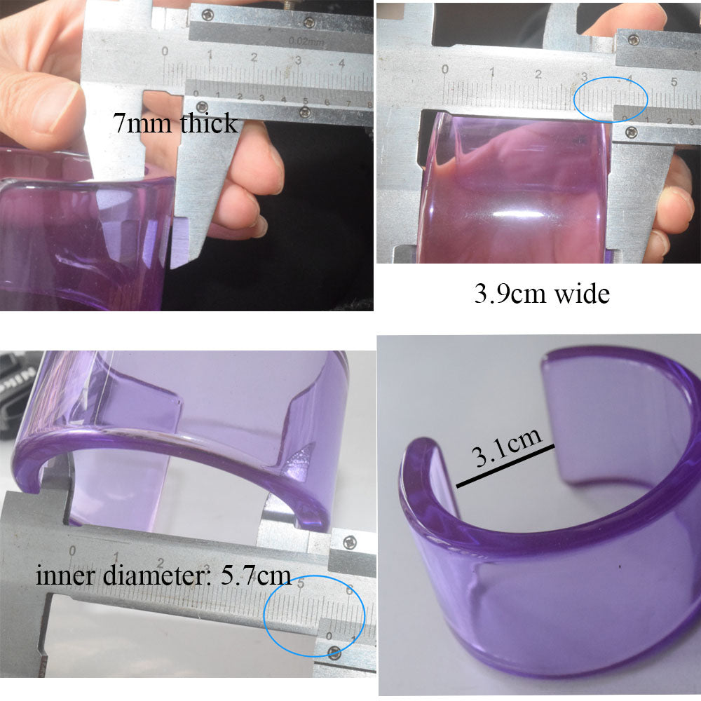 fashion epoxy acetate acrylic plastic resin open cuff bangle bracelet cuffs jewelry for women