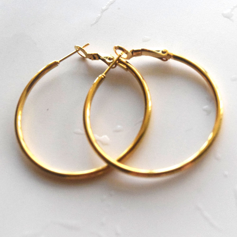 boho blank 2mm stainless steel wire hoop dangle earring rich colors sizes support diy beaded beads fringe hoops women earrings