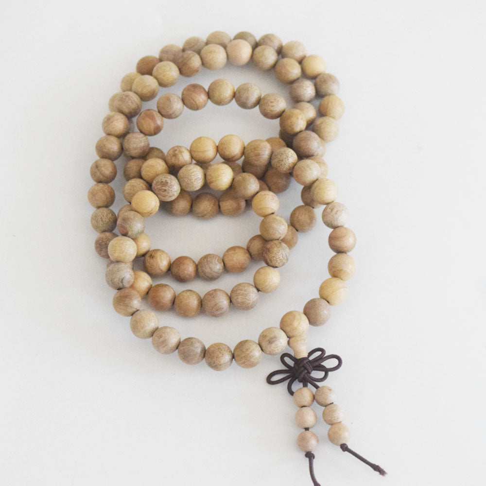 Unisex Natural Wood Meditation Rosary Wenge108 mala prayer beads Buddhist wooden bead Necklace Bracelet men women jewelry