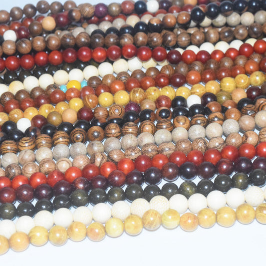 Unisex Natural Wood Meditation Rosary Wenge108 mala prayer beads Buddhist wooden bead Necklace Bracelet men women jewelry