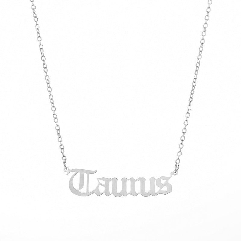 zodiac necklace made by stainless steel