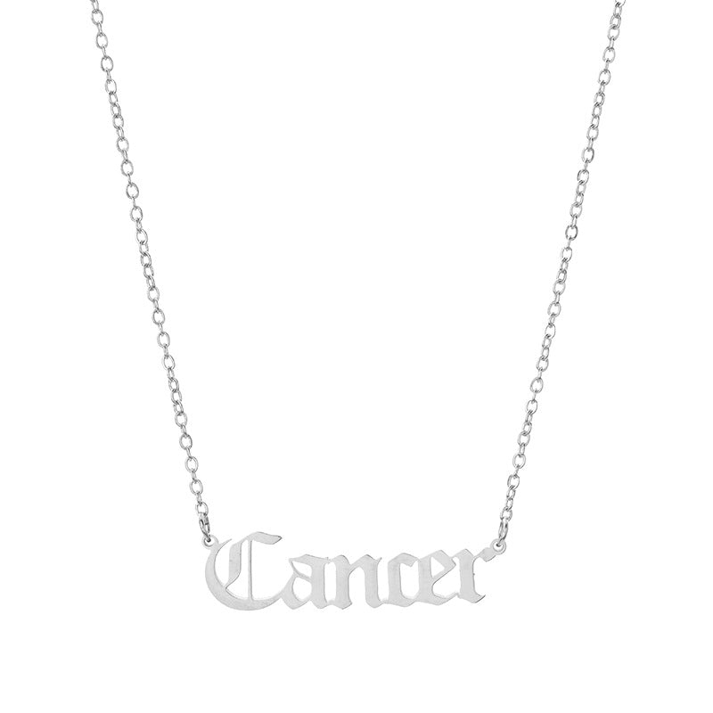 zodiac necklace made by stainless steel