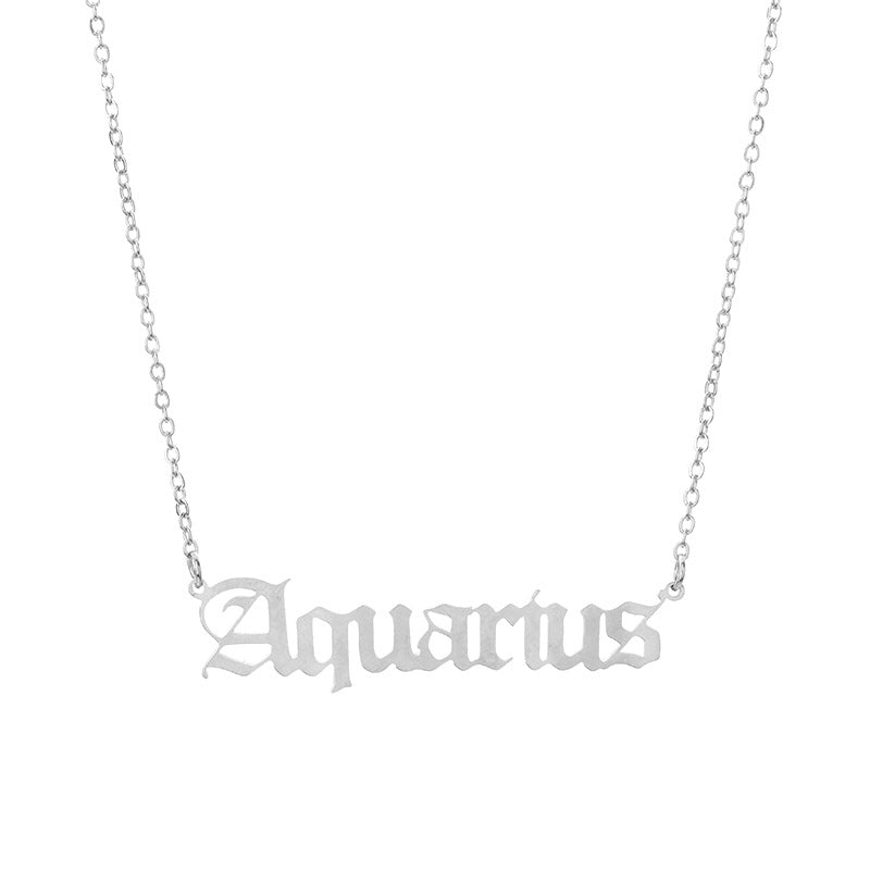 zodiac necklace made by stainless steel
