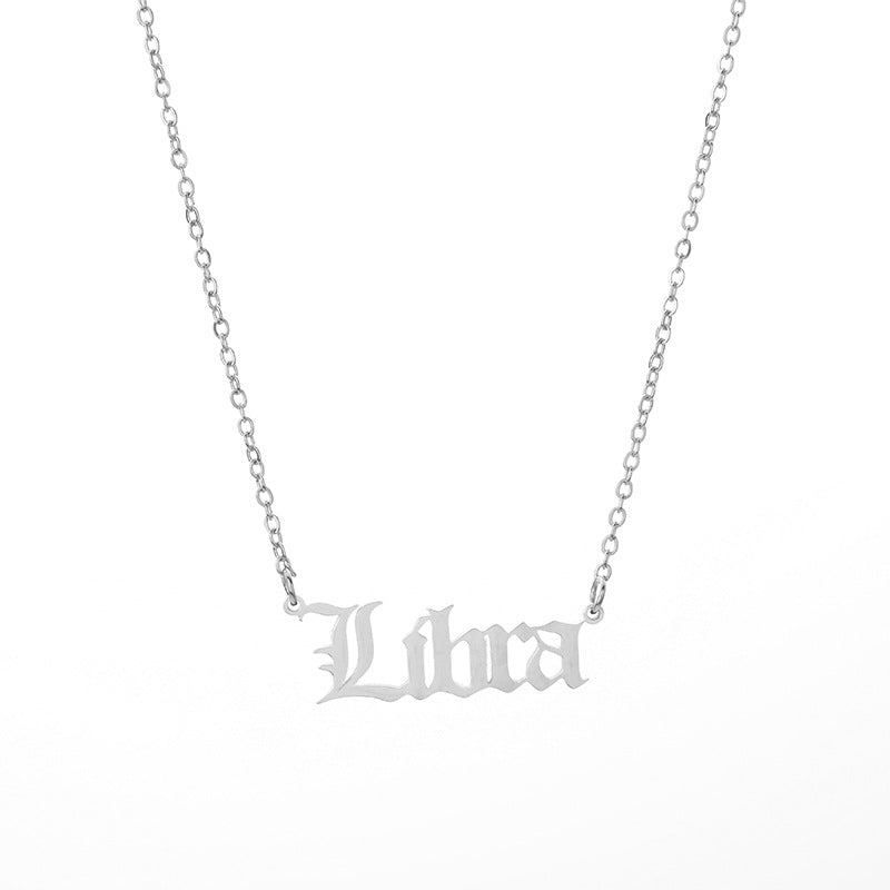 zodiac necklace made by stainless steel