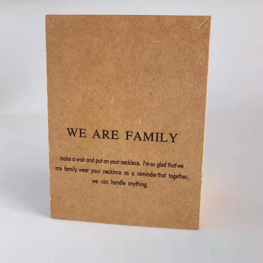 make a wish thank you fearless wisdom Jewelry brown inpire card template packing display cards for jewelry wholesale