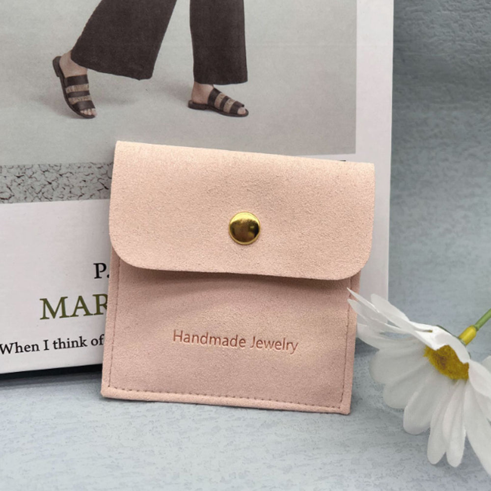 Wholesale bulk antique Luxury 8x8cm small black Suede velvet Microfiber Jewelry Travel pouch Bags Custom Logo organizer