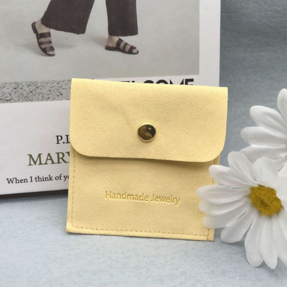 Wholesale bulk antique Luxury 8x8cm small black Suede velvet Microfiber Jewelry Travel pouch Bags Custom Logo organizer