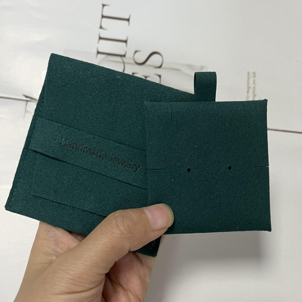 Wholesale bulk antique Luxury 8x8cm small black Suede velvet Microfiber handmade Jewelry Travel pouch Bags Custom Logo organizer
