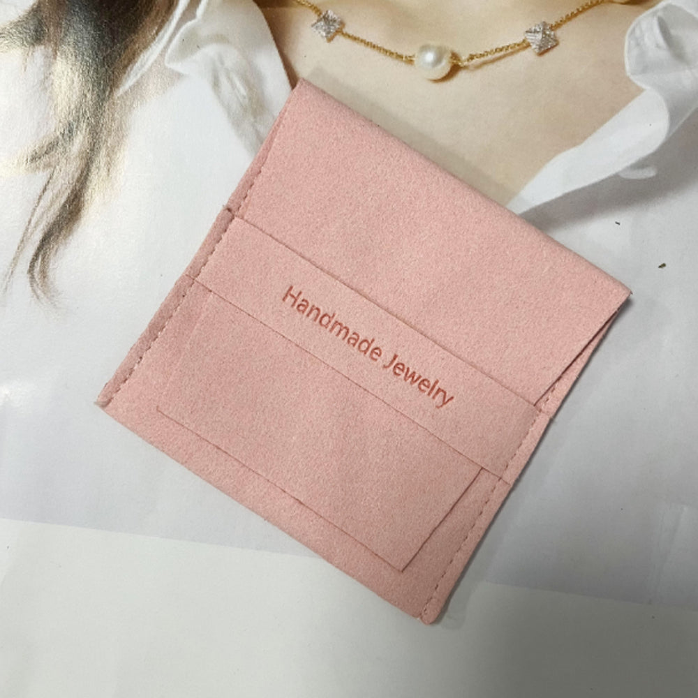Wholesale bulk antique Luxury 8x8cm small black Suede velvet Microfiber handmade Jewelry Travel pouch Bags Custom Logo organizer