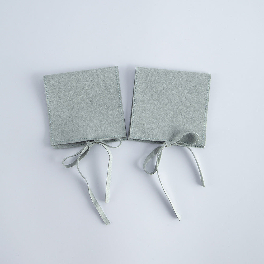 Wholesale bulk antique gift Luxury small 6x8cm black Suede velvet Microfiber Jewelry Travel pouch Bags Custom Logo organizer