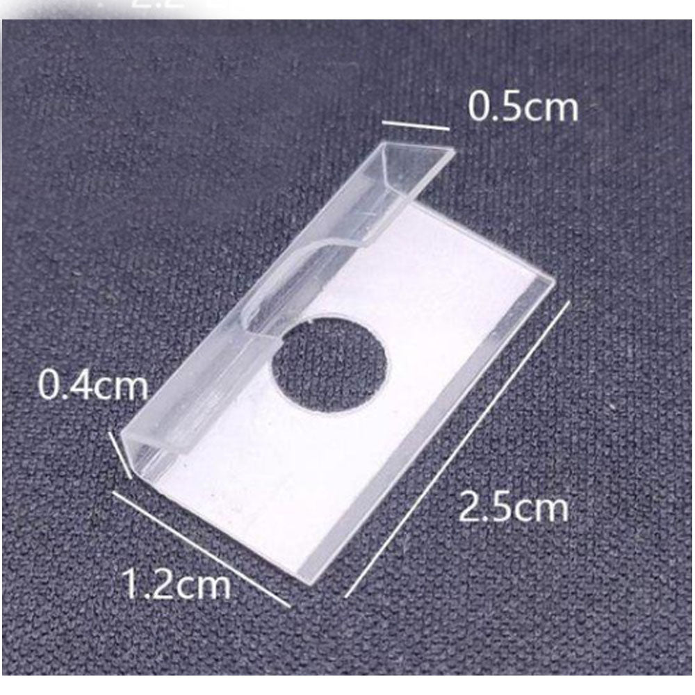 Wholesale plastic pvc clear sticker holder hooks to have jewelry display paper cards on for stores boutiques shops