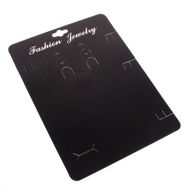wholesale black paper card 14x19cm display jewelry card custom logo available supplier
