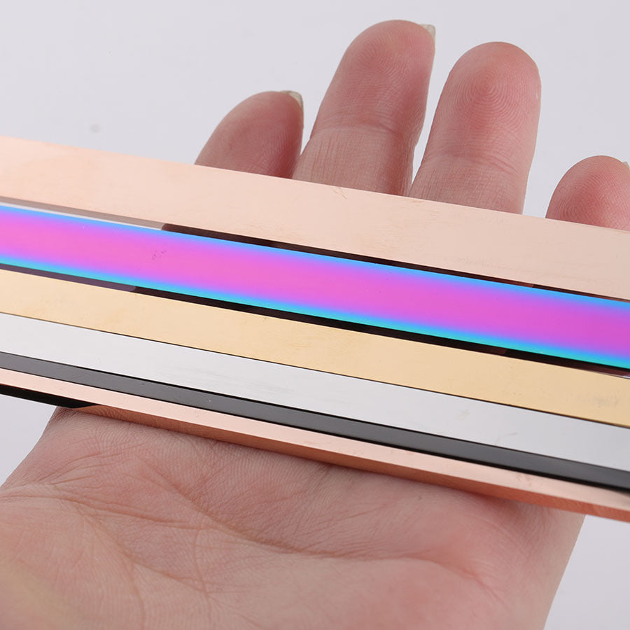 Wholesale Stainless Steel High Polish 3 4 6 9mm Diy Laser Engraving Cuff Bangle Flat bar Bracelet 16cm Design for Women