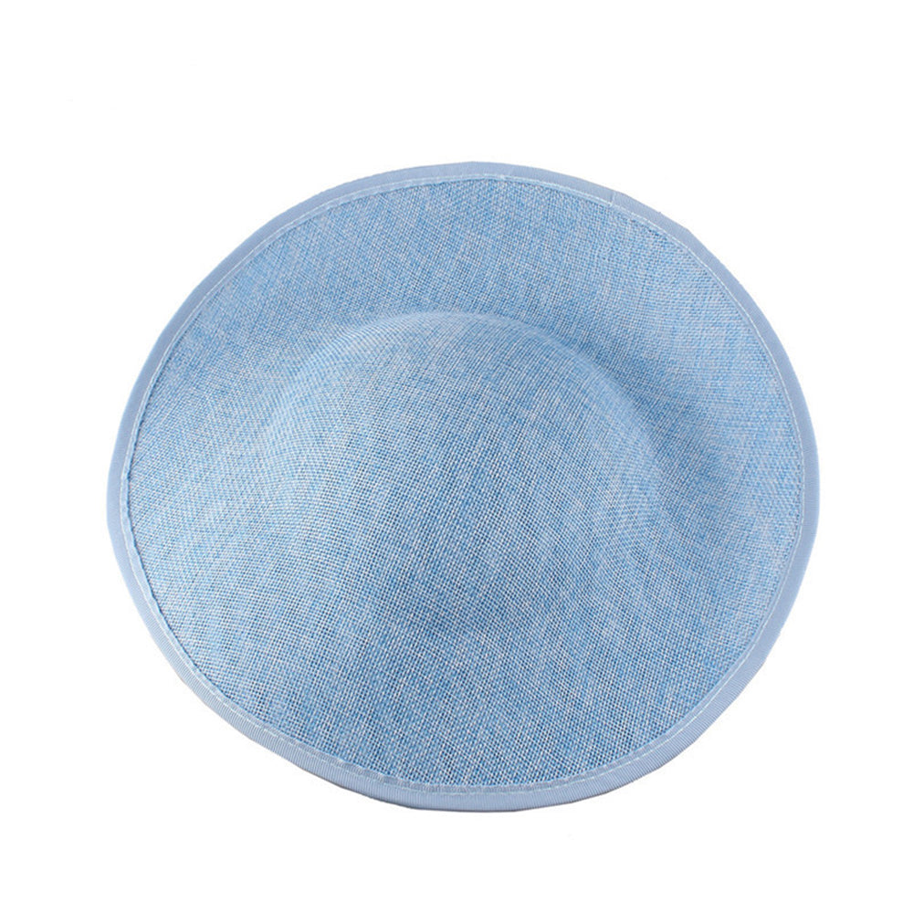 wholesale 30cm extra large blue white beige red church derby fascinator sinamay hat base millinery supplies