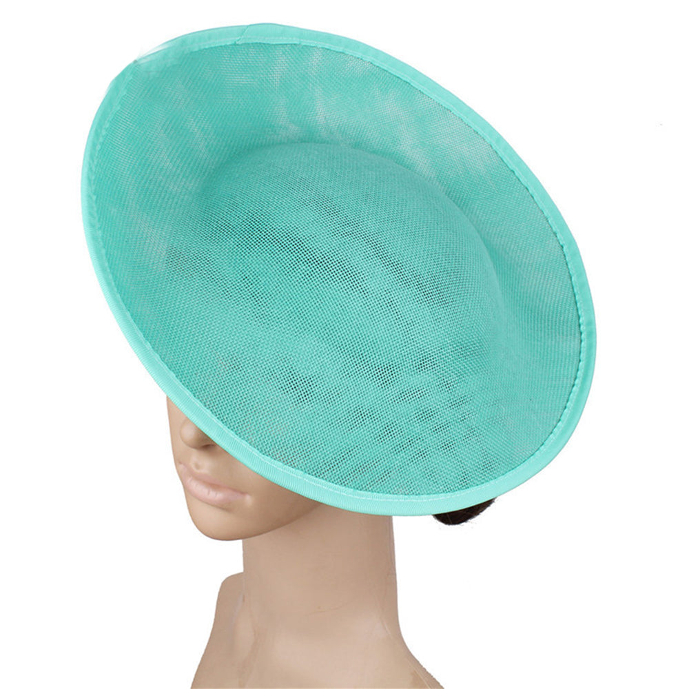 wholesale 30cm extra large blue white beige red church derby fascinator sinamay hat base millinery supplies