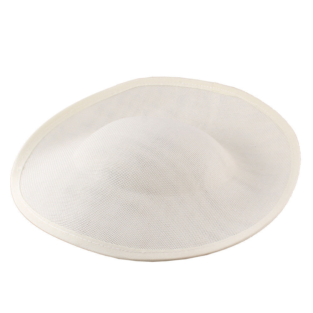 wholesale 30cm extra large blue white beige red church derby fascinator sinamay hat base millinery supplies