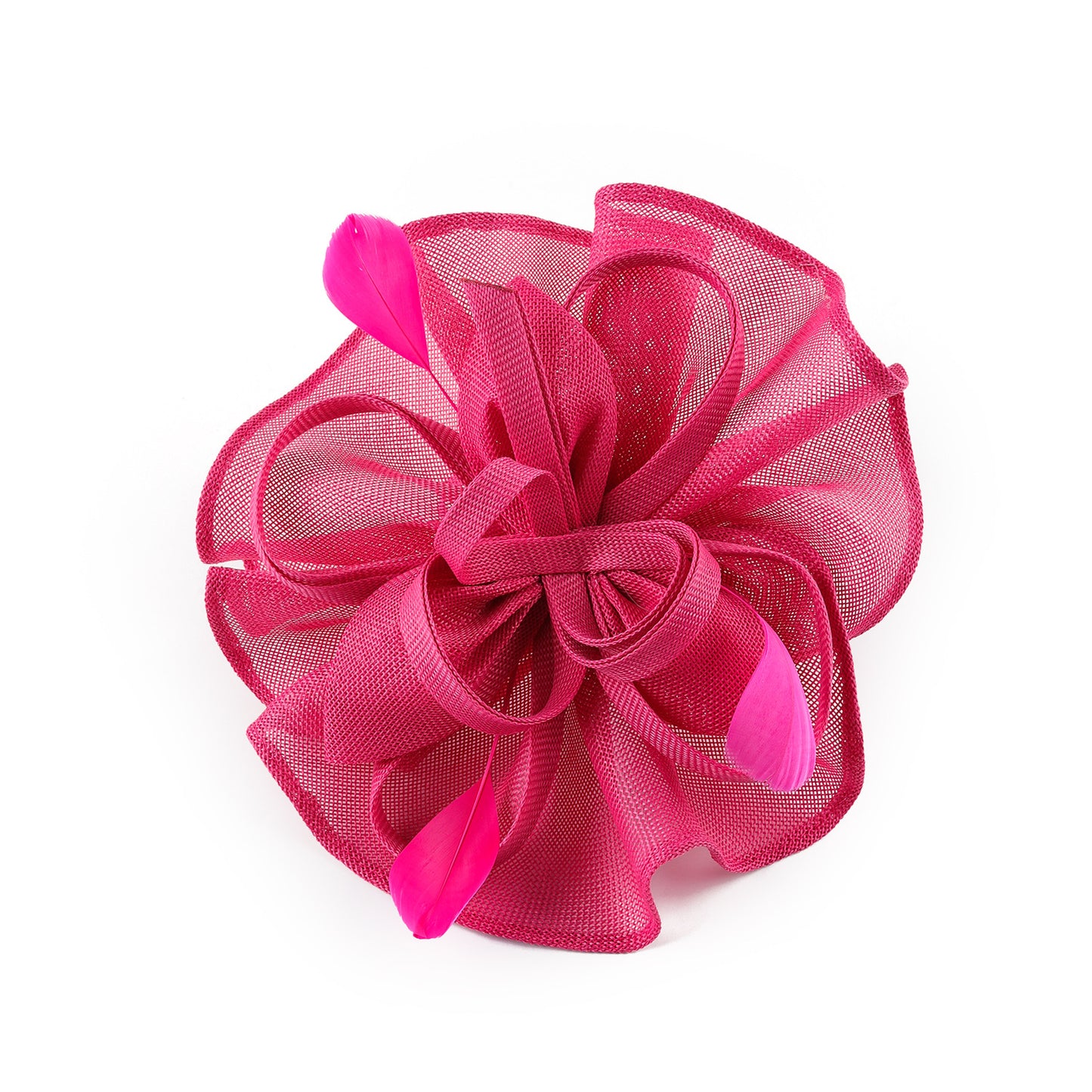 british fuchsia black white pink long hair fascinator kentucky derby hat accessories cocktail evening wedding tea party women