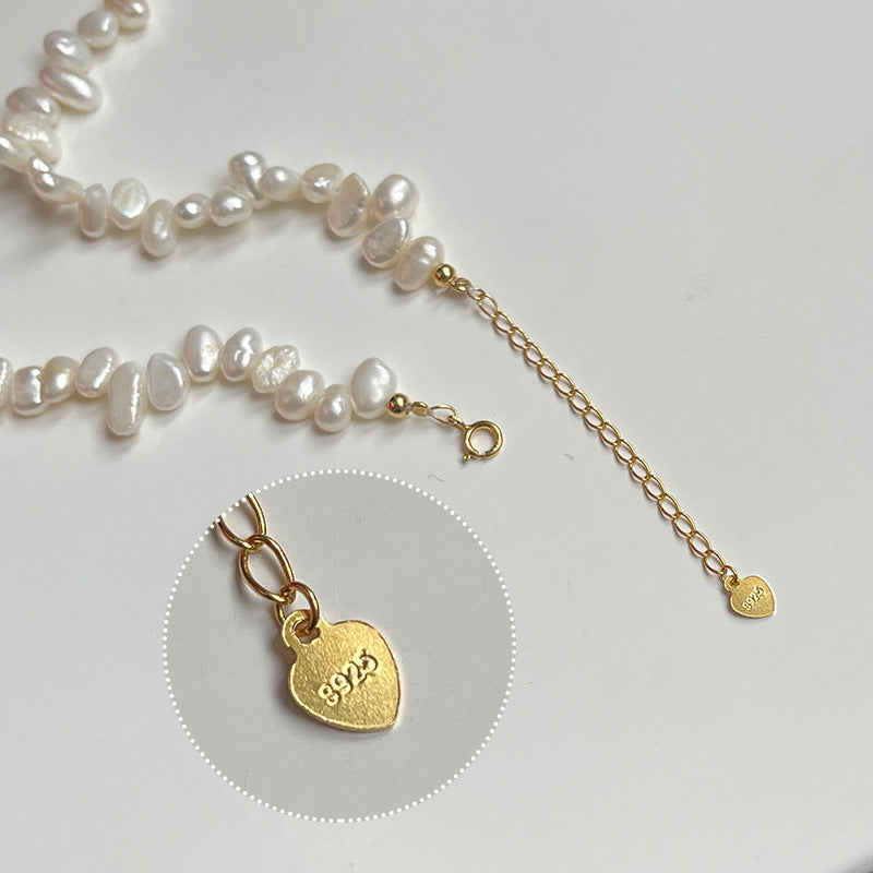unique genuine dainty small pearl beads beaded chain necklace bracelet set necklaces with gold pendant also available