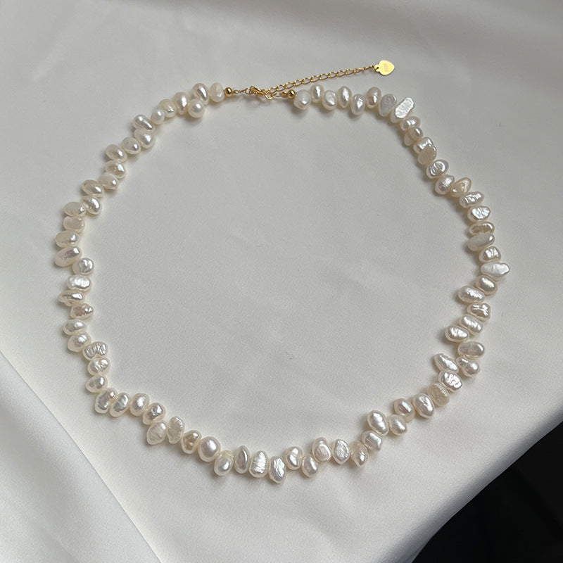 unique genuine dainty small pearl beads beaded chain necklace bracelet set necklaces with gold pendant also available