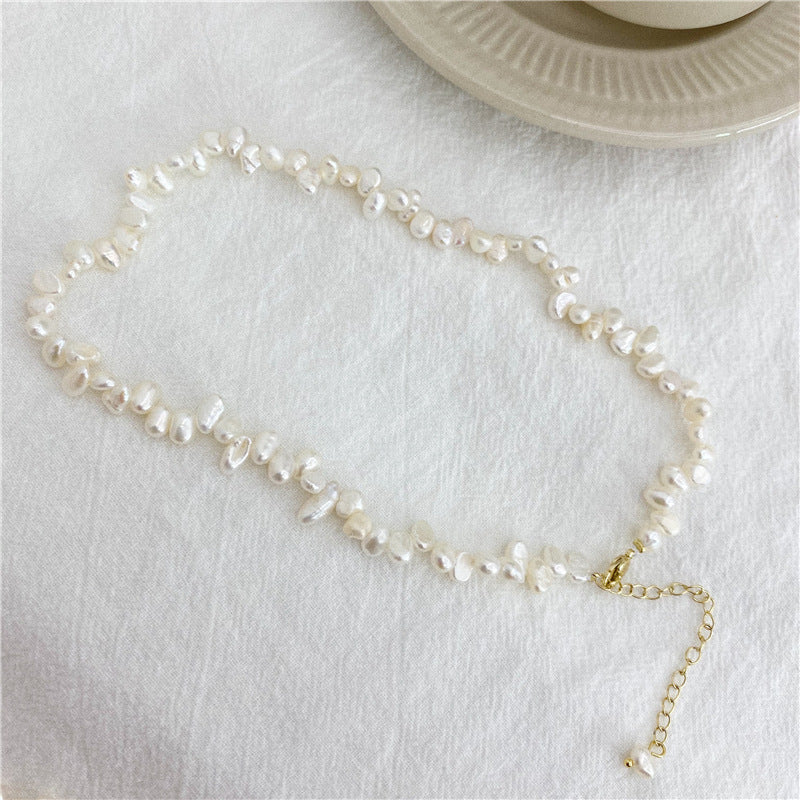 unique genuine dainty small pearl beads beaded chain necklace bracelet set necklaces with gold pendant also available