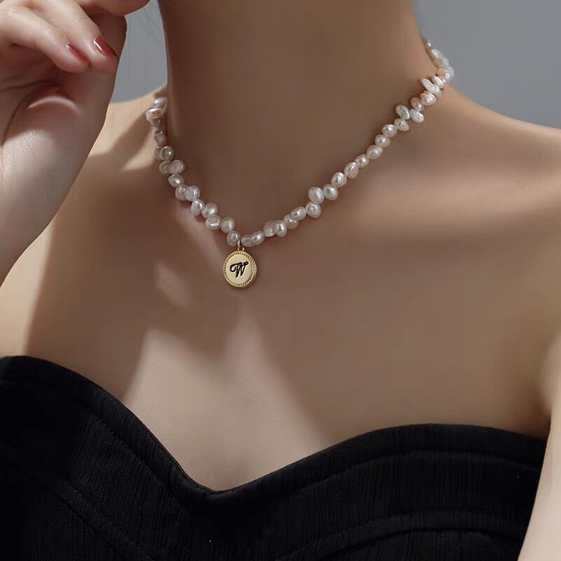 unique genuine dainty small pearl beads beaded chain necklace bracelet set necklaces with gold pendant also available