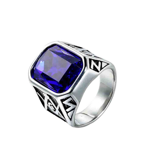 Wholesale Dainty Mens Stainless Steel Rings the Fashion Glass Zircon Charm Rings Jewelry for Men and Women