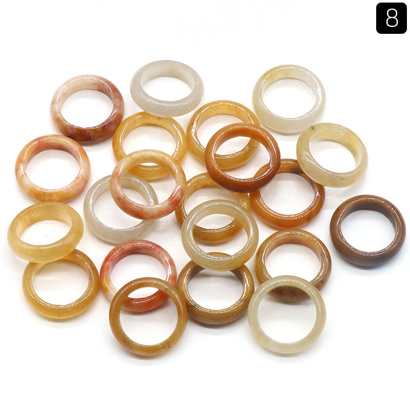 antique natural raw pink rose quartz tiger eye crystal black stone finger ring jewelry random sizes women rings jewelry bulk