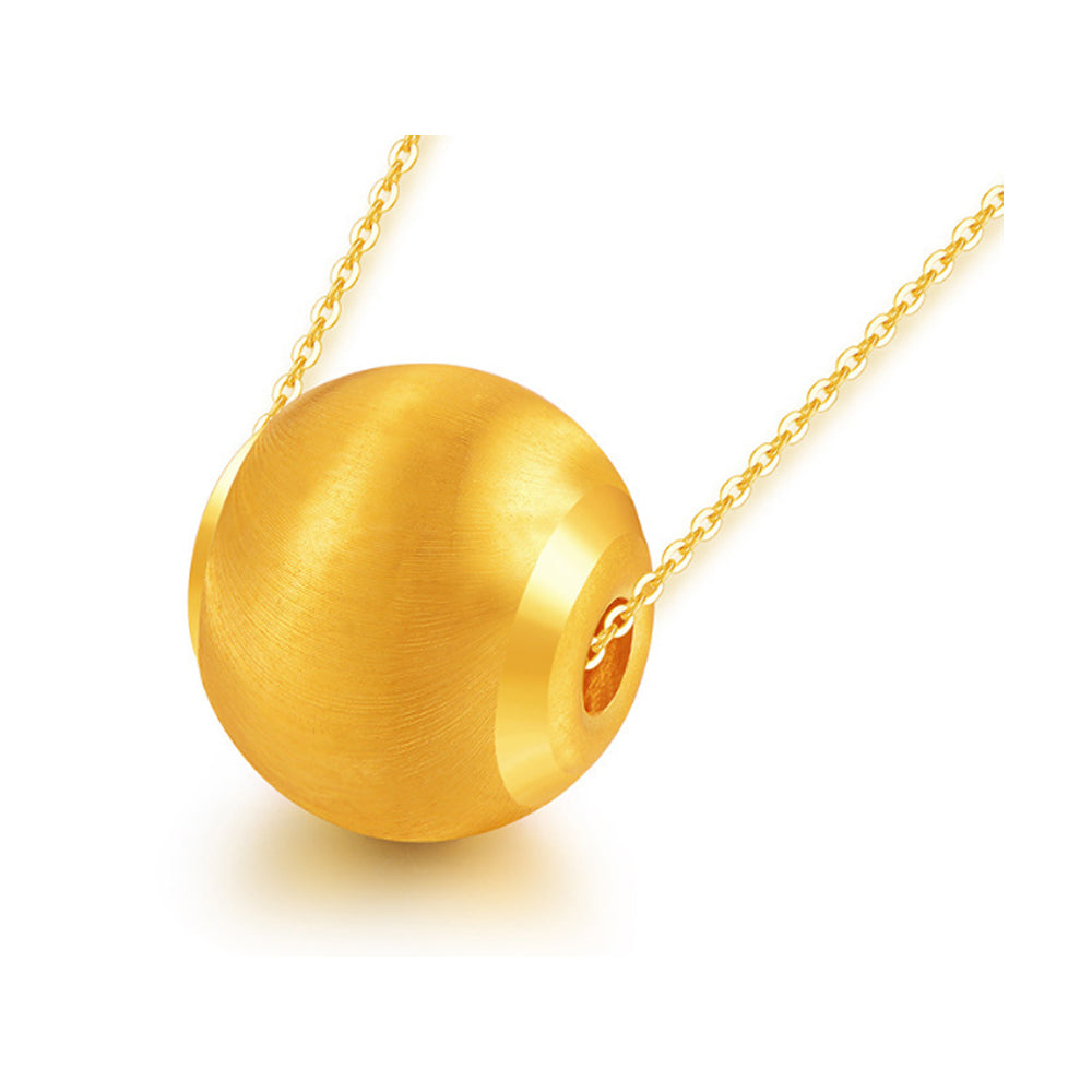 Dainty 18k Real 999 3d Hard Gold Necklace Heart Fish Feather Heart Flower Rose Clover Pendant Jewelry for Women