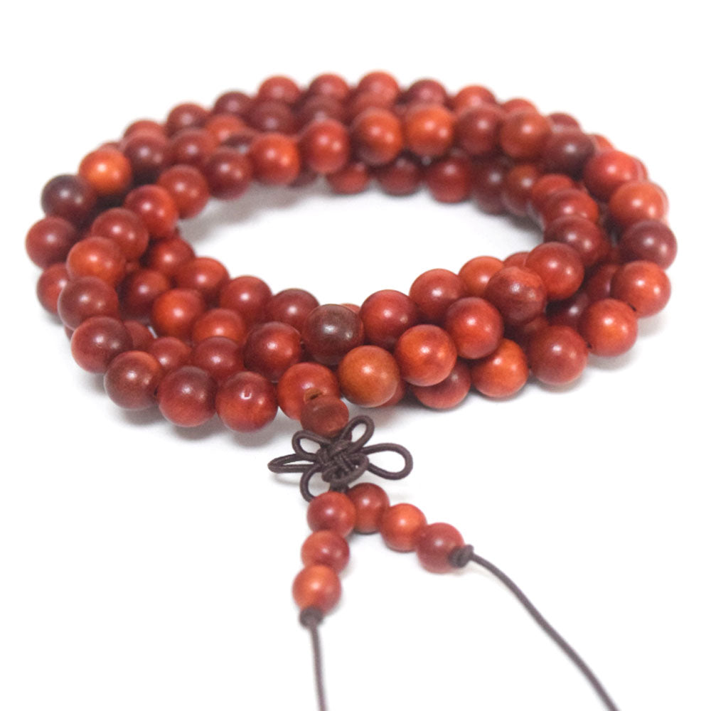 Unisex Natural Wood Meditation Rosary Wenge108 mala prayer beads Buddhist wooden bead Necklace Bracelet men women jewelry