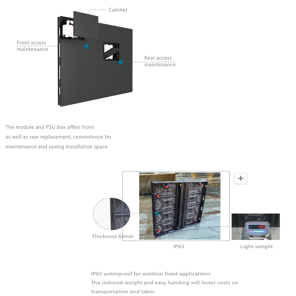 custom easy install big extendable outdoor building porch decorative screen panel screened advertising display p7.81mm