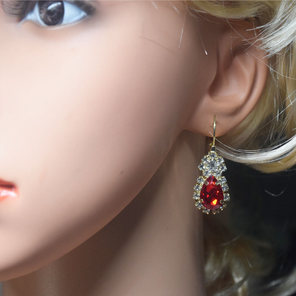 alloy crystal beads bridal earring ring necklace jewelry set for wedding party accessories set jewelry