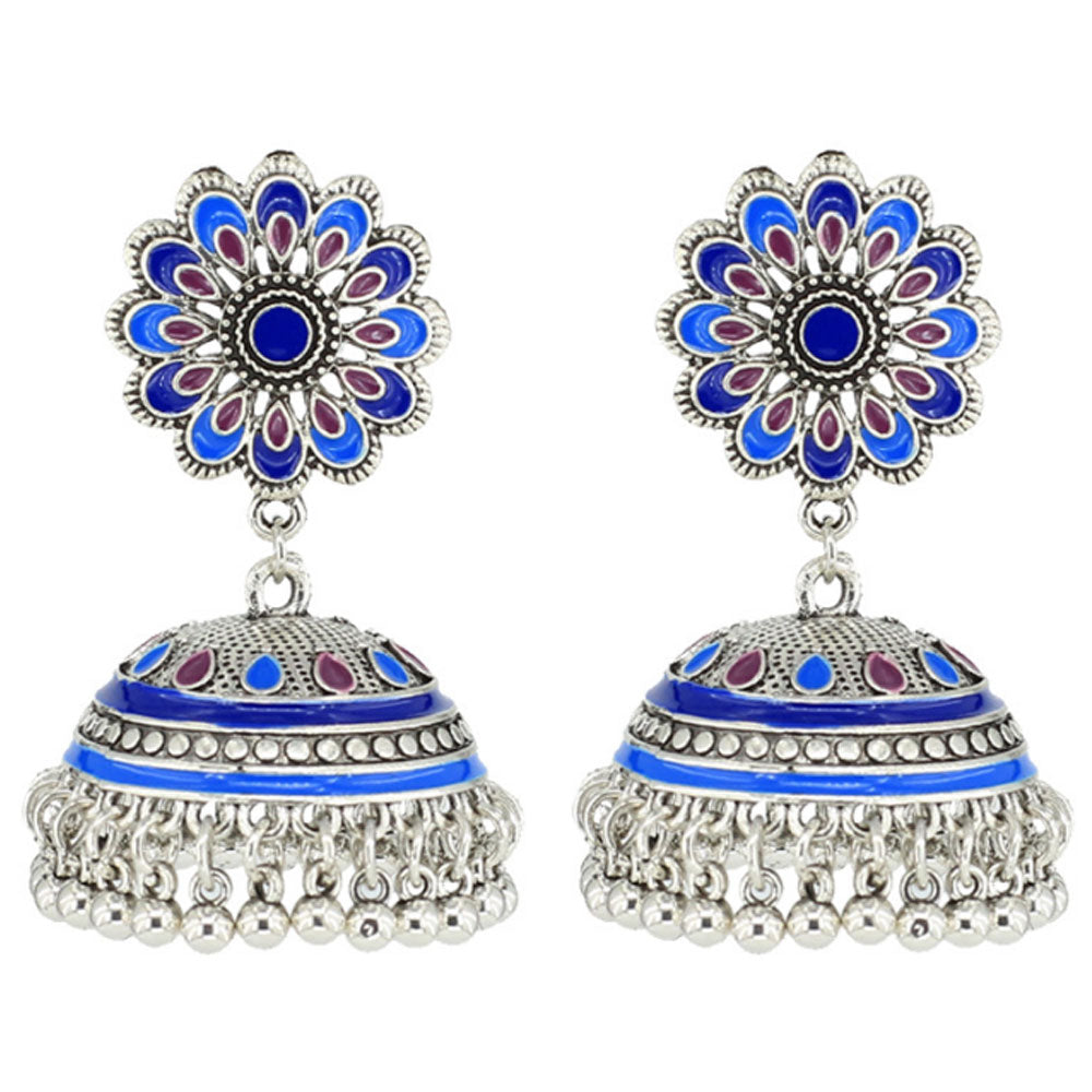indian hobemian boho jhumka earring brass earrings women