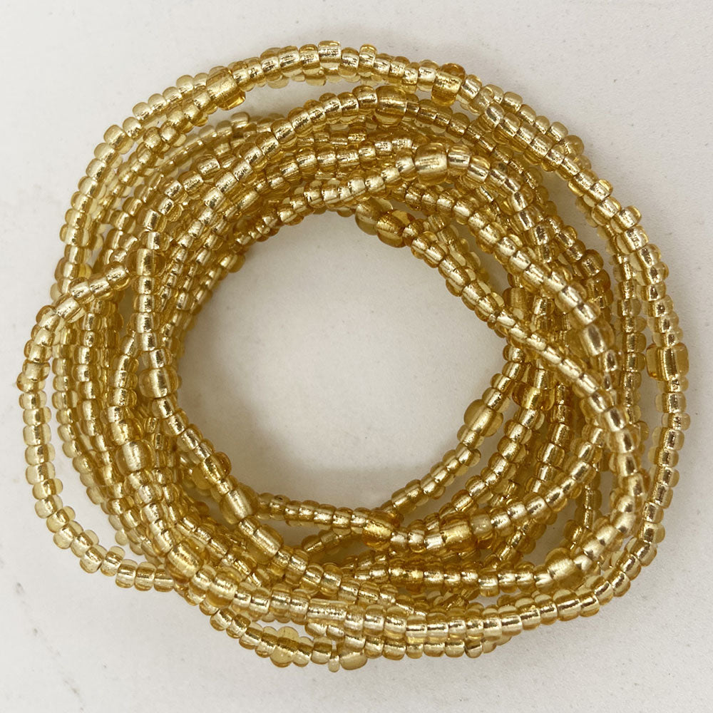 wholesale Women Cheap african sexy glass seed waist beads belly chain weight loss body jewelry elastic cord 80CM 2pcs a pack