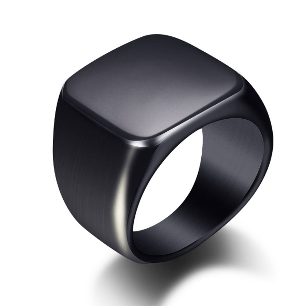 fashion men stainless steel blanks singet finger ring jewelry for women and Men