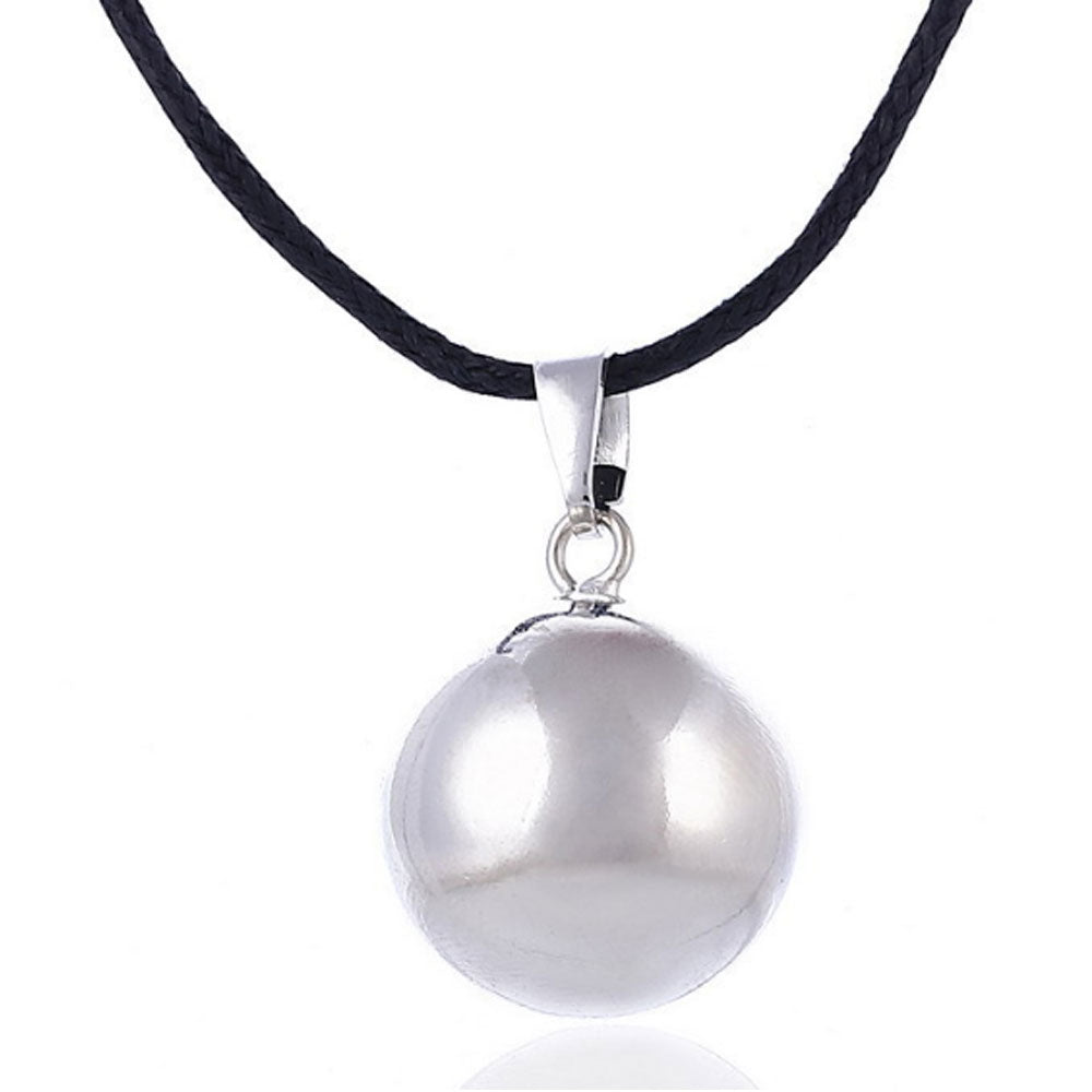 20mm Balle Bali Pregnancy harmony Chiming Ball Mexcian Pendant Bola Necklace Jewelry Wishing Balls for Women 80cm chain