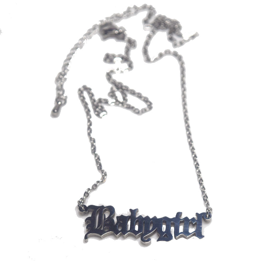 monogram old english font 18 inches gold silver and rose gold plated gold english font babygirl necklace stainless steel jewelry
