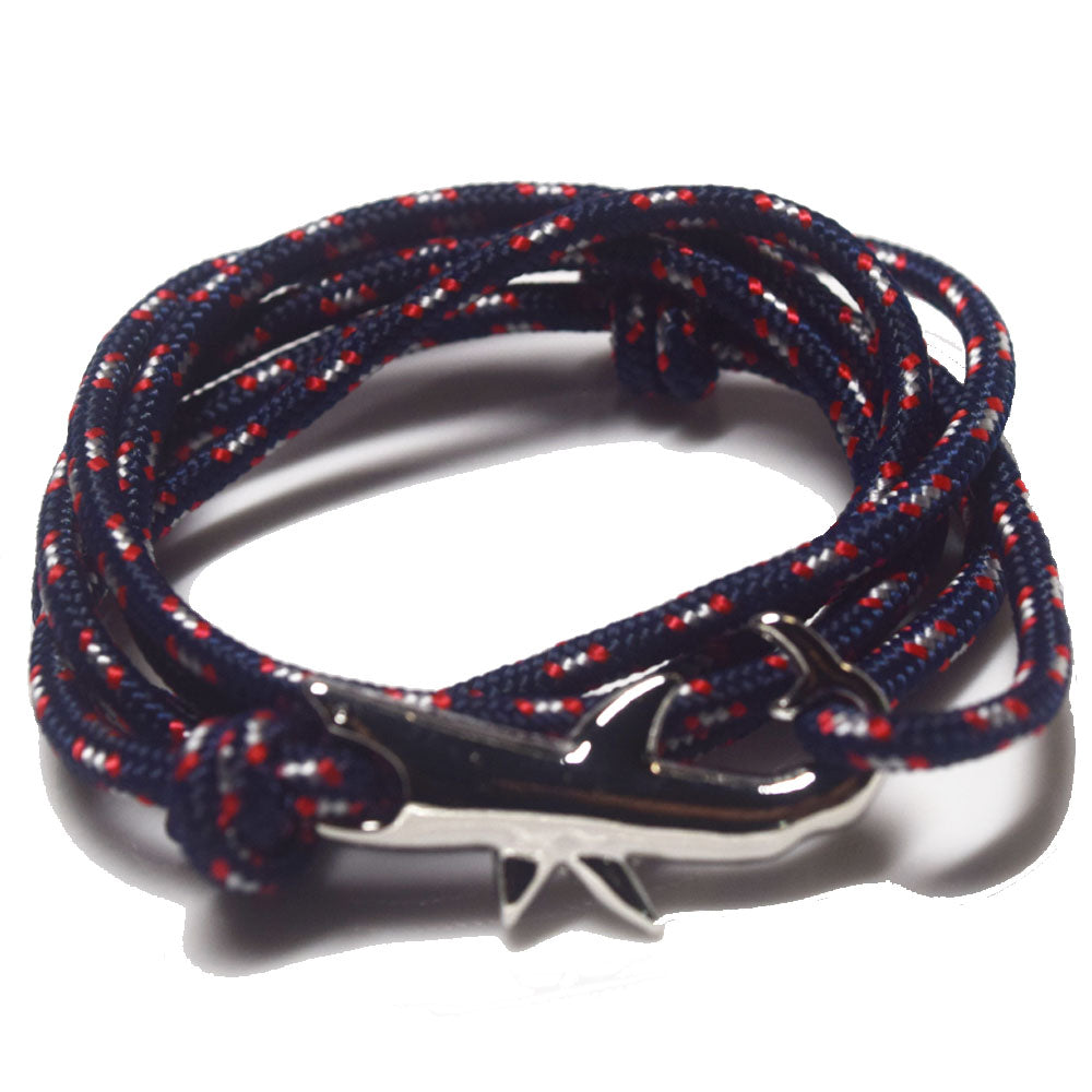 Hope Inspiration Nylon cord Shark charm bracelet handmade beach fashion jewelry Double Layers