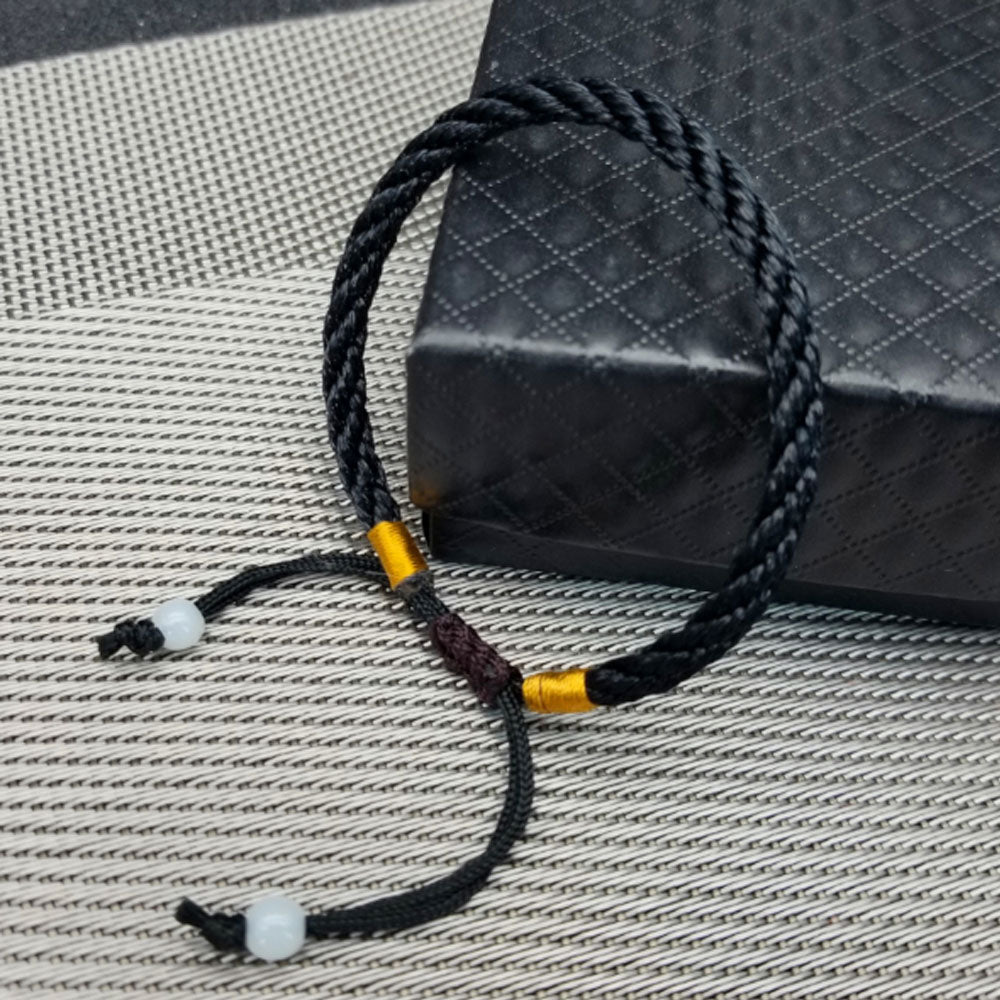 handmade Women Adjustable Lucky red black brown Rope thread string cord braided woven bracelet jewelry