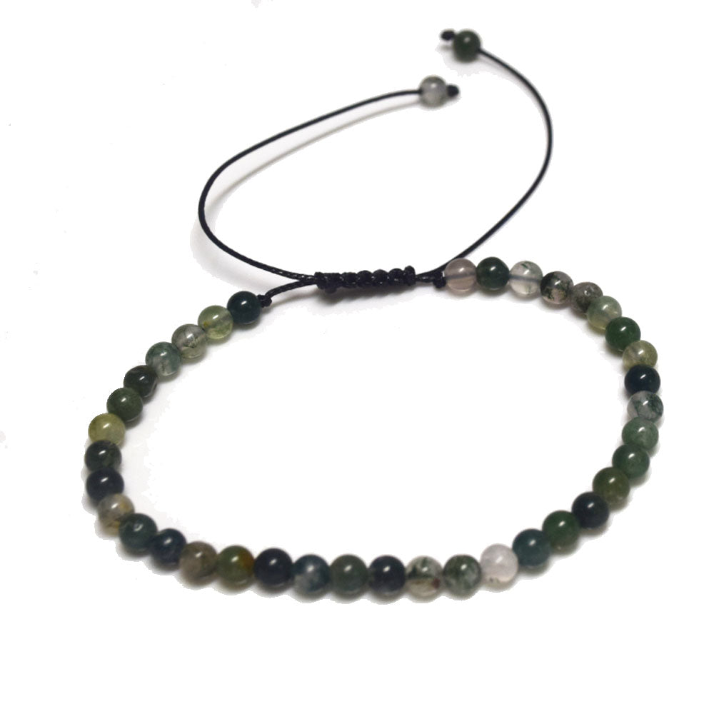 handmade fashion adjustable rich natural stone beads beaded 4mm stackable women and men hand bracelet jewelry bracelets