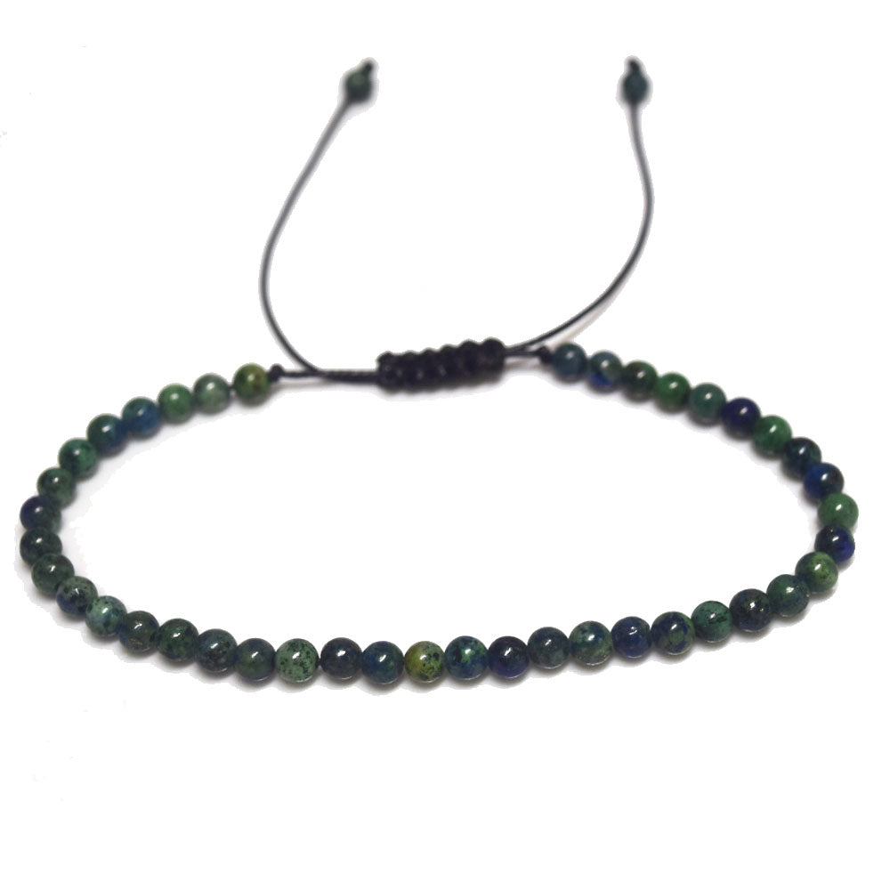 handmade fashion adjustable rich natural stone beads beaded 4mm stackable women and men hand bracelet jewelry bracelets