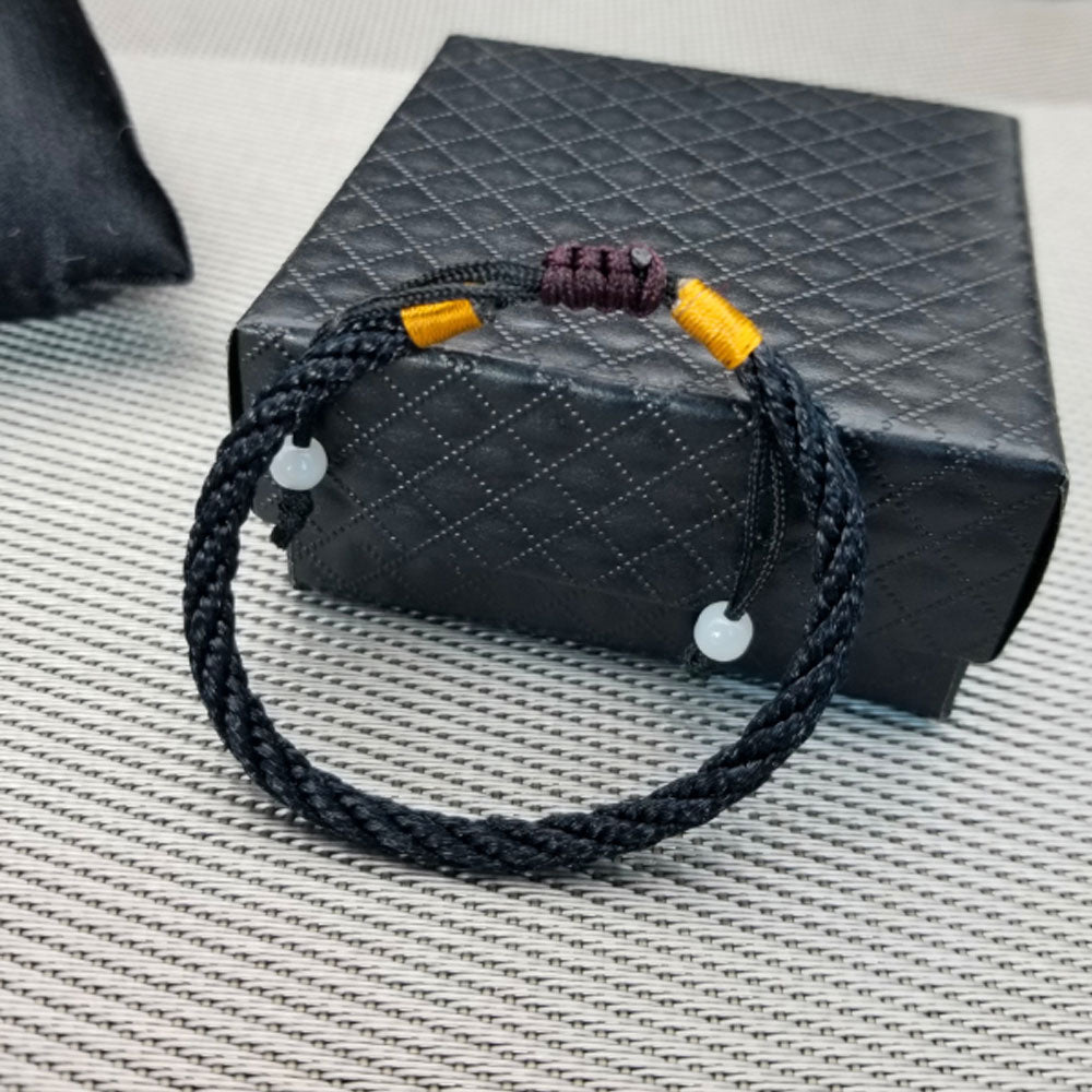 handmade Women Adjustable Lucky red black brown Rope thread string cord braided woven bracelet jewelry
