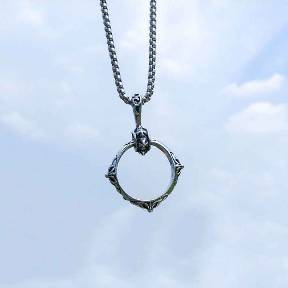 goth brass alloy angle wing gun robert cross dollar tree of life charm pendant necklace stainless steel chain jewelry