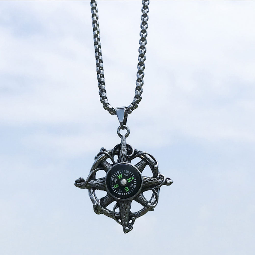 goth brass alloy angle wing gun robert cross dollar tree of life charm pendant necklace stainless steel chain jewelry