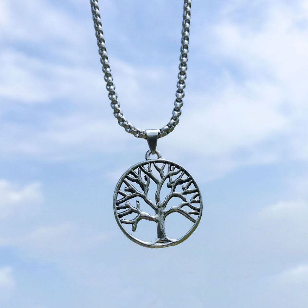 goth brass alloy angle wing gun robert cross dollar tree of life charm pendant necklace stainless steel chain jewelry