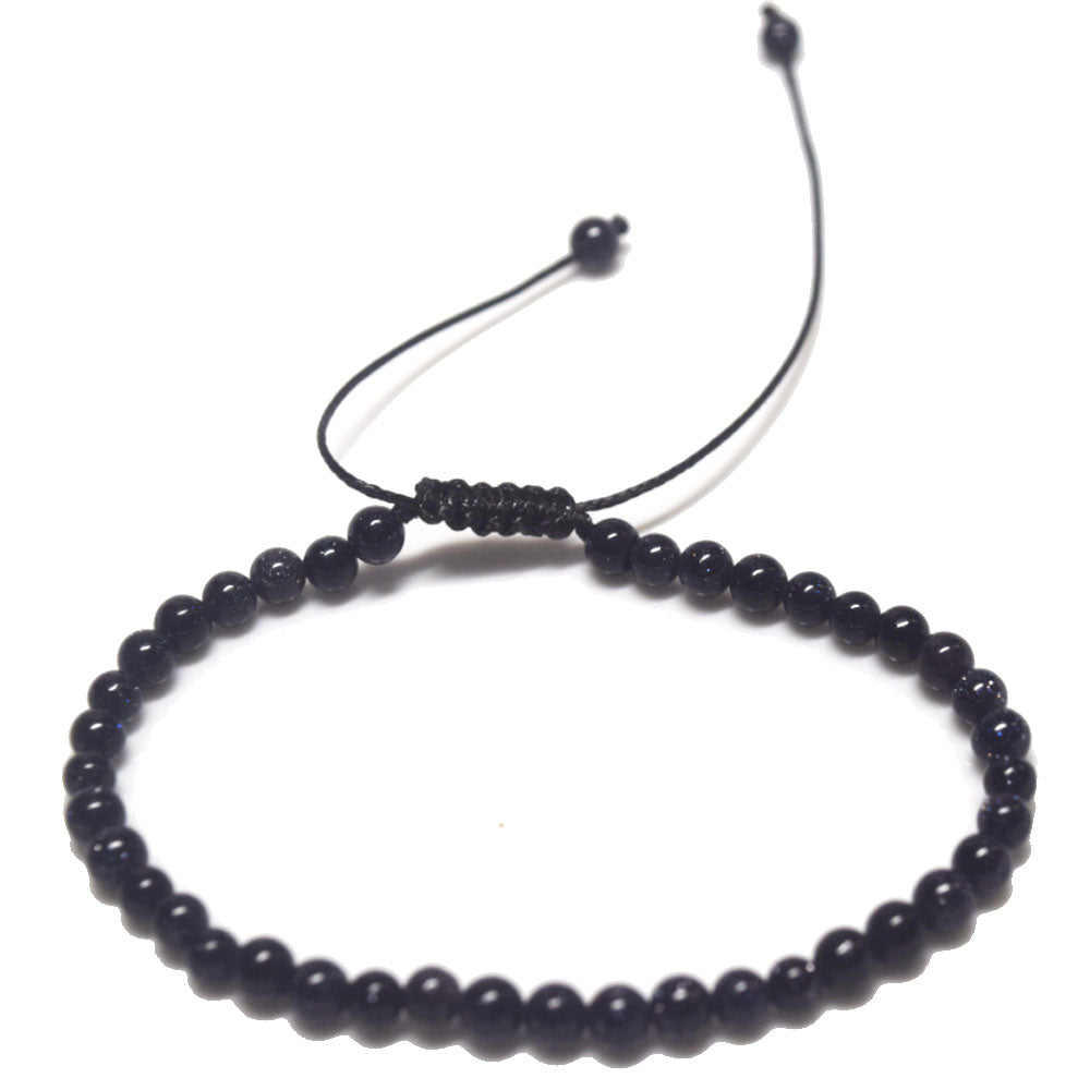 handmade fashion adjustable rich natural stone beads beaded 4mm stackable women and men hand bracelet jewelry bracelets